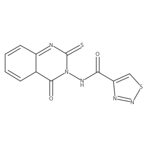 N-(4-oxo-2-sulfanylidene-1,2,3,4-tetrahydroquinazolin-3-yl)-1,2,3-thiadiazole-4-carboxamide Structure