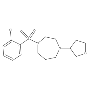 1-(2-Chlorobenzenesulfonyl)-4-(oxolan-3-yl)-1,4-diazepane Structure