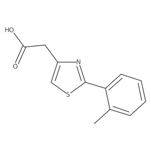 [2-(2-Methylphenyl)-1,3-thiazol-4-yl]acetic acid Structure