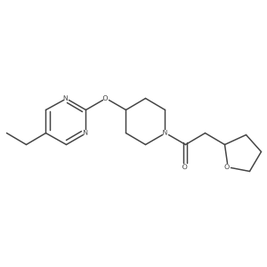 1-[4-(5-Ethylpyrimidin-2-yl)oxypiperidin-1-yl]-2-(oxolan-2-yl)ethanone Structure