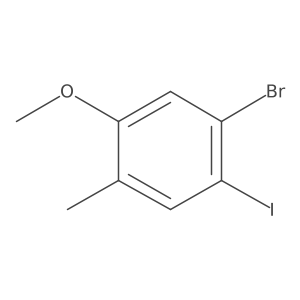 1-Bromo-2-iodo-5-methoxy-4-methylbenzene Structure