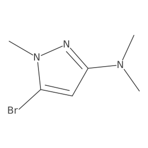 5-Bromo-N,N,1-trimethyl-1H-pyrazol-3-amine结构式