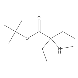 Tert-butyl 2-ethyl-2-(methylamino)butanoate结构式