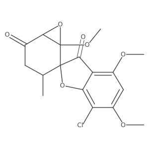 (2R,3a(2)R)-7-Chloro-1a(2),4,6-trimethoxy-3a(2)-methylspiro[benzofuran-2(3H),2a(2)-[7]oxabicyclo[4.1.0]heptane]-3,5a(2)-dione Structure