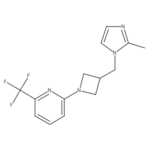2-{3-[(2-methyl-1H-imidazol-1-yl)methyl]azetidin-1-yl}-6-(trifluoromethyl)pyridine Structure