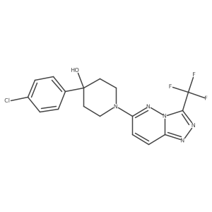 4-(4-Chlorophenyl)-1-[3-(trifluoromethyl)-[1,2,4]triazolo[4,3-b]pyridazin-6-yl]piperidin-4-ol Structure