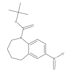 tert-butyl 7-nitro-2,3,4,5-tetrahydro-1H-1-benzazepine-1-carboxylate结构式