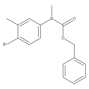 benzyl N-(4-bromo-3-methylphenyl)-N-methylcarbamate Structure