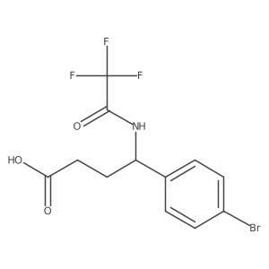 4-(4-Bromophenyl)-4-(2,2,2-trifluoroacetamido)butanoic acid Structure