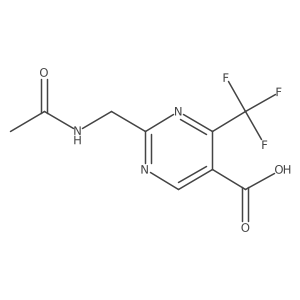 2-(Acetamidomethyl)-4-(trifluoromethyl)pyrimidine-5-carboxylic acid Structure
