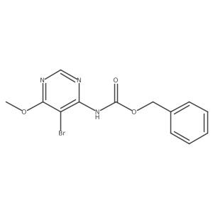 benzyl N-(5-bromo-6-methoxypyrimidin-4-yl)carbamate Structure