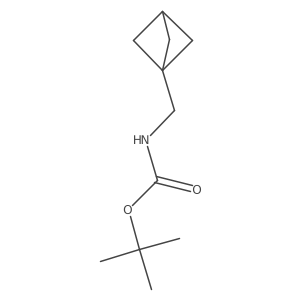 tert-butyl N-({bicyclo[1.1.1]pentan-1-yl}methyl)carbamate Structure