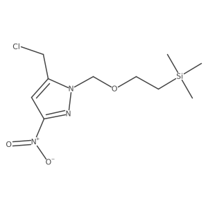 5-(Chloromethyl)-3-nitro-1-((2-(trimethylsilyl)ethoxy)methyl)-1H-pyrazole Structure