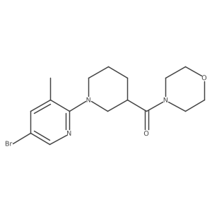 4-[1-(5-Bromo-3-methylpyridin-2-yl)piperidine-3-carbonyl]morpholine Structure