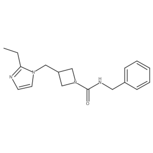 N-benzyl-3-[(2-ethyl-1H-imidazol-1-yl)methyl]azetidine-1-carboxamide Structure