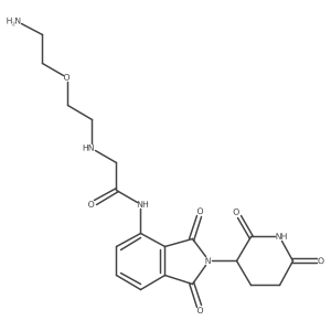 2-[2-(2-aminoethoxy)ethylamino]-N-[2-(2,6-dioxo-3-piperidyl)-1,3-dioxo-isoindolin-4-yl]acetamide Structure