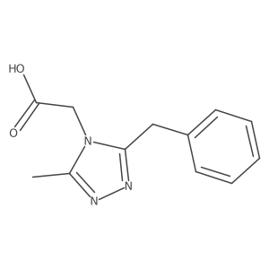 2-(3-benzyl-5-methyl-4H-1,2,4-triazol-4-yl)acetic acid结构式
