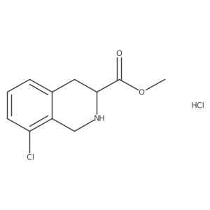 Methyl (S)-8-chloro-1,2,3,4-tetrahydroisoquinoline-3-carboxylate hcl结构式