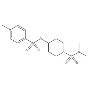 1-(Dimethylsulfamoyl)piperidin-4-yl 4-methylbenzene-1-sulfonate结构式