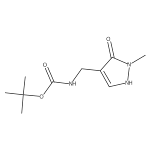tert-butyl N-[(5-hydroxy-1-methyl-1H-pyrazol-4-yl)methyl]carbamate结构式