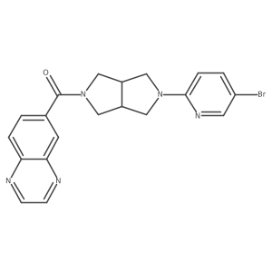 6-[5-(5-Bromopyridin-2-yl)-octahydropyrrolo[3,4-c]pyrrole-2-carbonyl]quinoxaline Structure