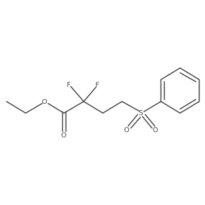 2,2-Difluoro-4-(phenylsulfonyl)butyric acid ethyl ester Structure