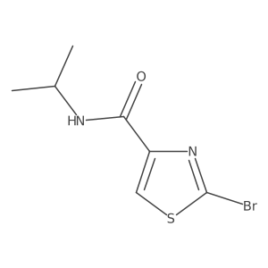 2-Bromo-n-(1-methylethyl)-1,3-thiazole4-carboxamide结构式