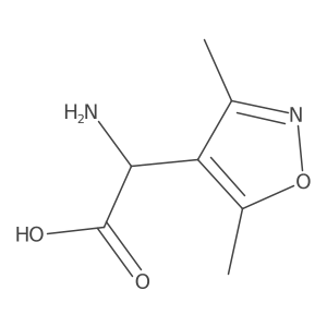 2-(3,5-Dimethyl-4-isoxazolyl)glycine Structure