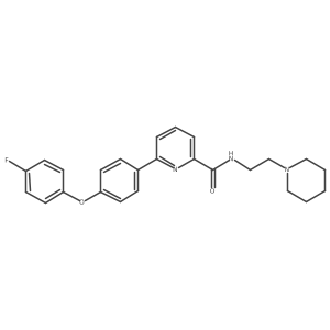 6-[4-(4-Fluorophenoxy)phenyl]-N-[2-(1-piperidinyl)ethyl]-2-pyridinecarboxamide Structure