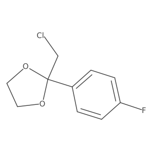 1,3-Dioxolane, 2-(chloromethyl)-2-(4-fluorophenyl)-结构式