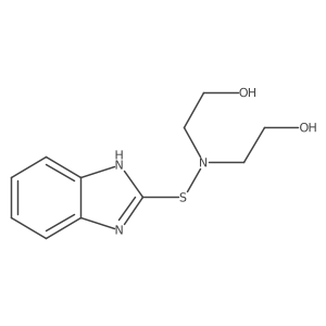 N,N-Bis(2-hydroxyethyl)-1H-benzimidazole-2-sulfenamide Structure