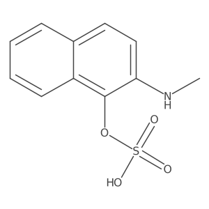 1-Naphthalenol, 2-(methylamino)-, 1-(hydrogen sulfate) Structure