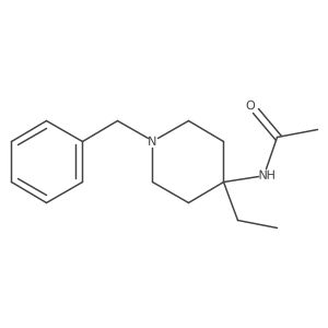 4-Acetylamino-1-benzyl-4-ethylpiperidine结构式