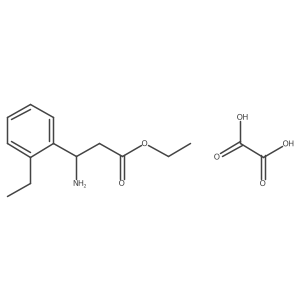 Ethyl 3-amino-3-(2-ethylphenyl)propanoate oxalate结构式