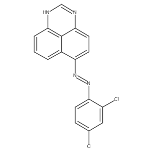 1H-Perimidine, 7-[2-(2,4-dichlorophenyl)diazenyl]- Structure