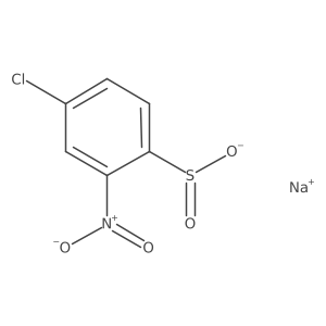 Sodium 4-chloro-2-nitrobenzene-1-sulfinate结构式