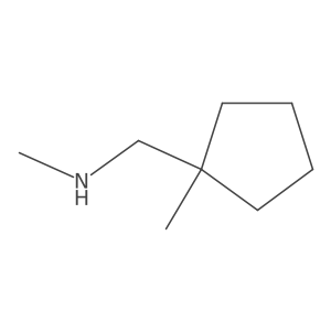 Methyl[(1-methylcyclopentyl)methyl]amine结构式