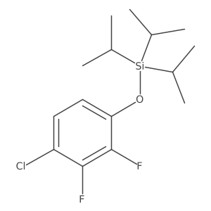 1-Chloro-2,3-difluoro-4-[[tris(1-methylethyl)silyl]oxy]benzene Structure