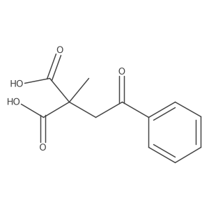2-Methyl-2-(2-oxo-2-phenylethyl)malonic acid结构式