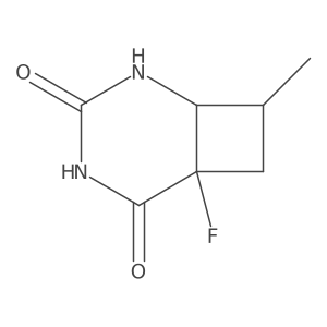 6-Fluoro-8-methyl-2,4-diazabicyclo[4.2.0]octane-3,5-dione Structure