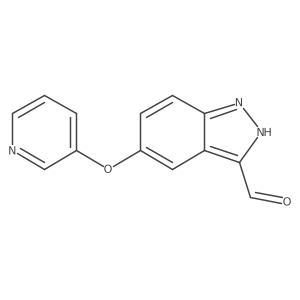 5-(3-Pyridinyloxy)-1H-indazole-3-carboxaldehyde Structure