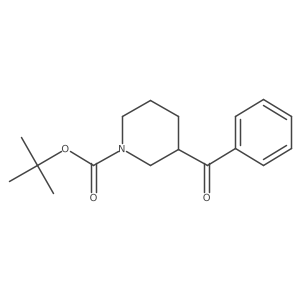 tert-Butyl (3R)-3-benzoylpiperidine-1-carboxylate Structure