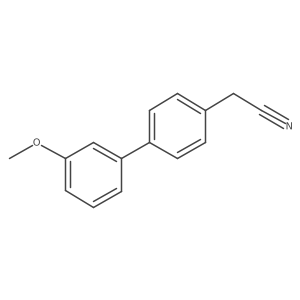 (3'-Methoxy[1,1'-biphenyl]-4-yl)acetonitrile Structure