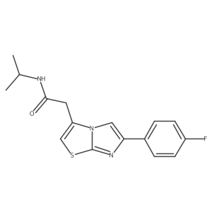2-(6-(4-fluorophenyl)imidazo[2,1-b]thiazol-3-yl)-N-isopropylacetamide结构式