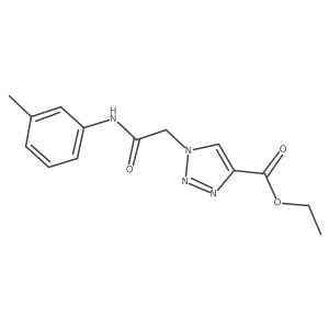 ethyl 1-{[(3-methylphenyl)carbamoyl]methyl}-1H-1,2,3-triazole-4-carboxylate Structure