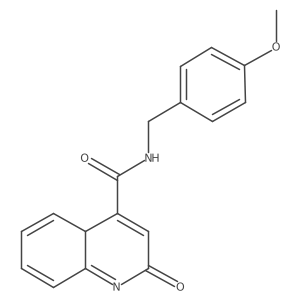 N-[(4-methoxyphenyl)methyl]-2-oxo-4aH-quinoline-4-carboxamide结构式