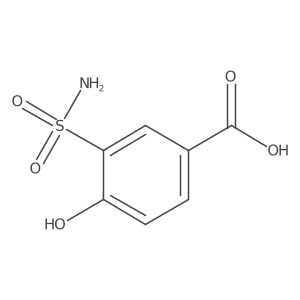 4-Hydroxy-3-sulfamoylbenzoic acid结构式