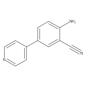 2-Amino-5-(4-pyridinyl)benzonitrile Structure