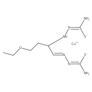 3-Ethoxy-2-oxobutyraldehyde bisthiosemicarbazone copper结构式