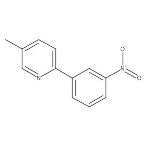 5-Methyl-2-(3-nitrophenyl)pyridine Structure